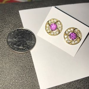 ‼️5/$15‼️ Gold and Purple Gem Earrings